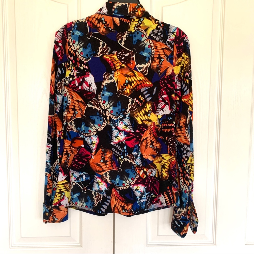 BCBG Max Azria Butterfly Button Up - Picture 12 of 15